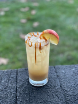 The Social apple caramel mule 