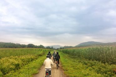 Pedal to Plate E-Bike Tour and Dinner at Sandiwood Farm | Lamoille Valley Rail Trail